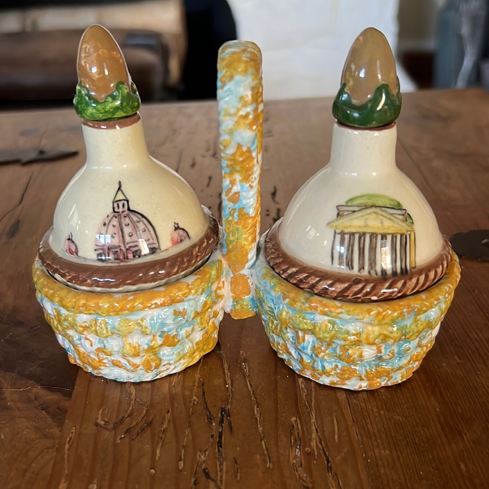 Vintage Italian Vinegar and Oil Container